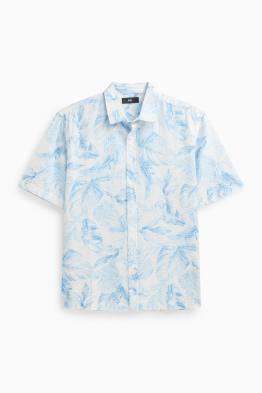 Chemise - regular fit - col kent - à motif