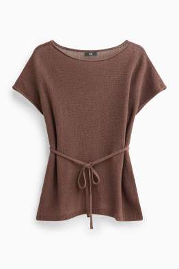 Pull en maille - manches courtes