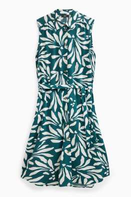 Viskose-Kleid - geblümt