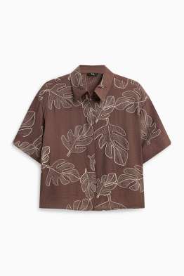 Hemdbluse - gemustert