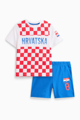 Chorvatský dres - letní pyžamo - 2dílné