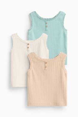 Multipack of 3 - baby pointelle top