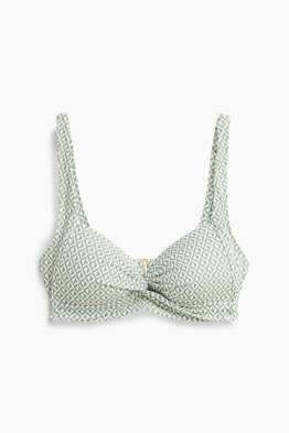 Bikini-Top - Bandeau - wattiert - LYCRA® - strukturiert