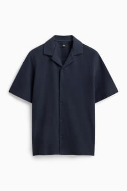 Hemd - Regular Fit - Reverskragen - strukturiert