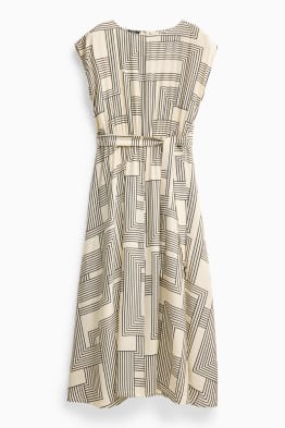 Midikleid - gemustert - strukturiert