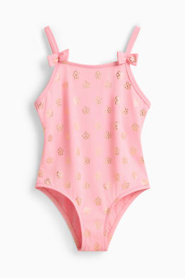 Blümchen - Badeanzug - LYCRA® XTRA LIFE - Glanz-Effekt 