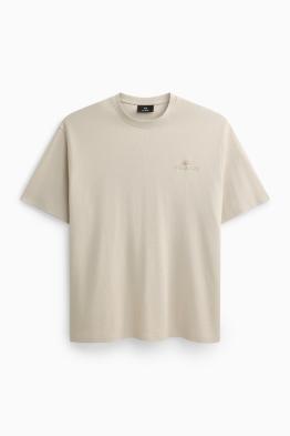 T-Shirt - Relaxed Fit - gerippt