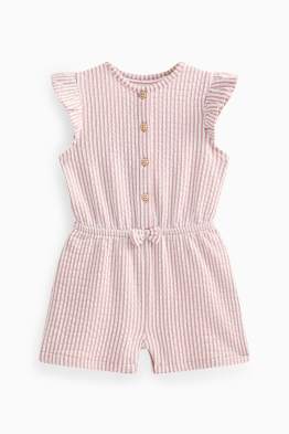 Baby-Jumpsuit - gestreift - strukturiert