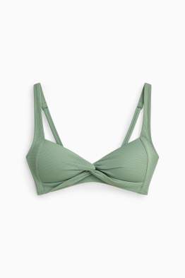 Reggiseno bikini - a fascia - imbottito - LYCRA® - tessuto tramato