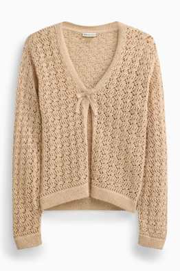 Cardigan tricotat - aspect lucios