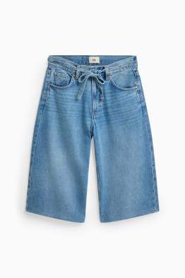 Pantaloni scurți de blugi - talie medie - relaxed fit