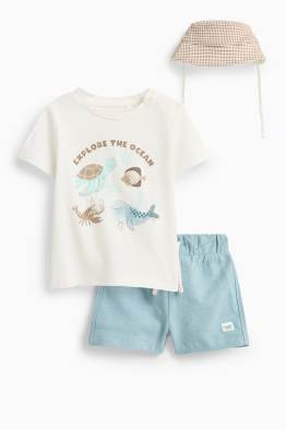 Meerestiere - Baby-Outfit - 3 teilig