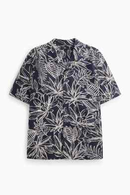 Hemd - Regular Fit - Reverskragen - gemustert