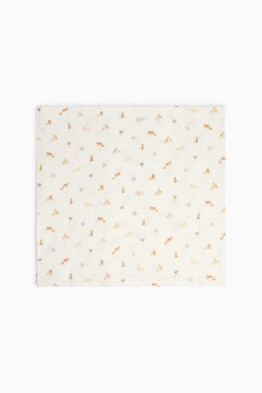 Jungledieren - babydeken - 100 x 80 cm