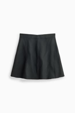 Minirock - Leinen-Mix