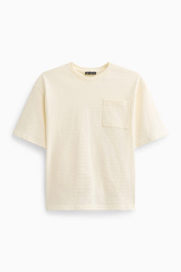 Samarreta de màniga curta - de ratlles - texturada