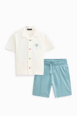 Palme - Set - Hemd und Shorts - 2 teilig - strukturiert