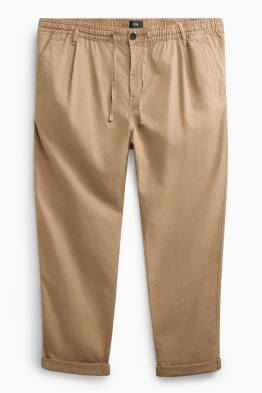 Chinos - tapered fit - mezcla de lino