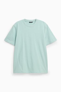 T-Shirt - Regular Fit - gerippt