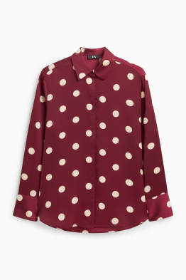 Blusa in raso - pois
