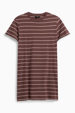 T-Shirt-Kleid - gestreift