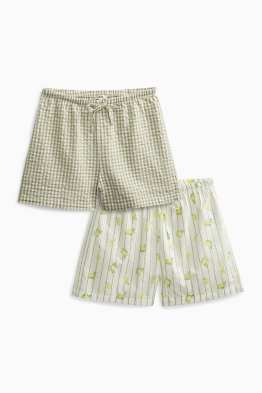 Multipack 2er - Pyjama-Shorts - gemustert