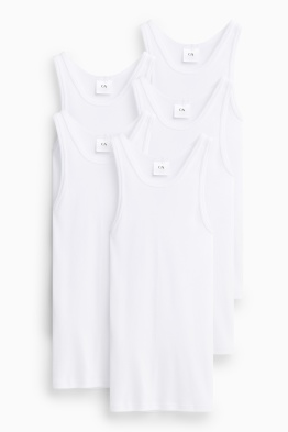 Multipack 5er - Unterhemd - Feinripp