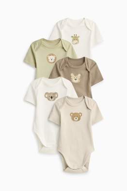 Multipack 5er - Tiere - Baby-Body