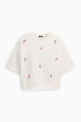 Sweatshirt - geblümt