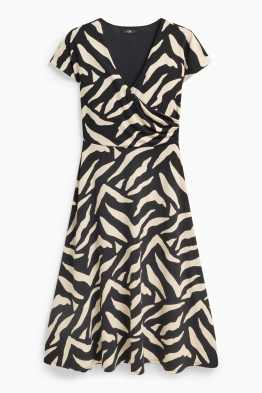 Fit & Flare Kleid - gemustert