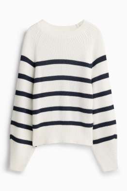 Jumper - ribbed - striped