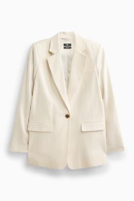 Blazer de bureau avec teneur en lin - regular fit