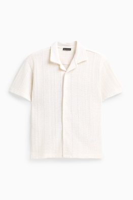 Strick-Hemd - strukturiert
