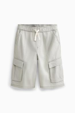 Jeans-Bermudas
