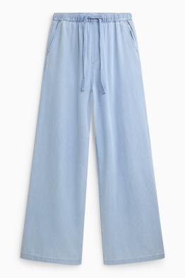 Wide leg jeans - wysoki stan