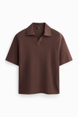 Strick-Poloshirt - Relaxed Fit