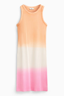 Kleid - gerippt - gemustert