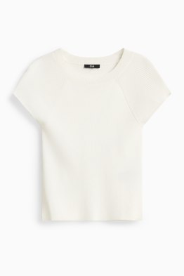 Strickpullover - kurzarm