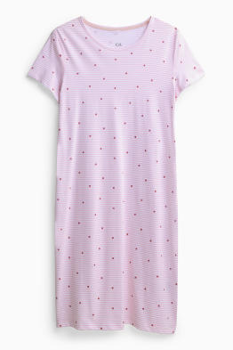 Noční košile - pruhovaná - se vzorem