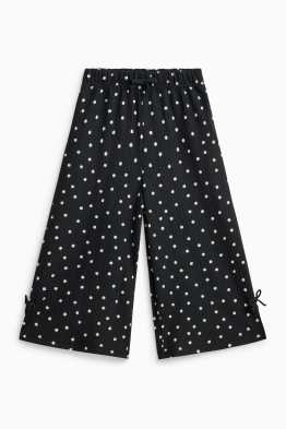 Pantalon - met stippen - met structuur