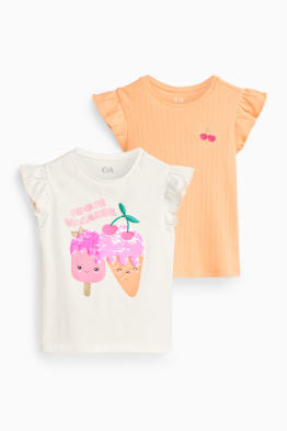 Set van 2 - ijsco en kersen - T-shirt
