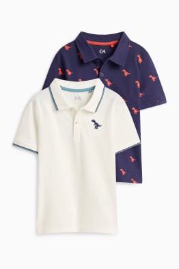 Set van 2 - dinosaurus - poloshirt