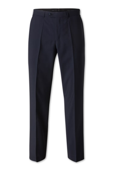 Men - Suit trousers - regular fit - dark blue