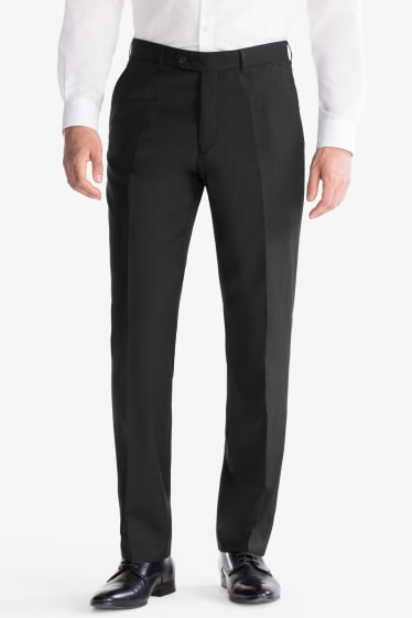 Heren - Split suitbroek - Regular Fit - zwart