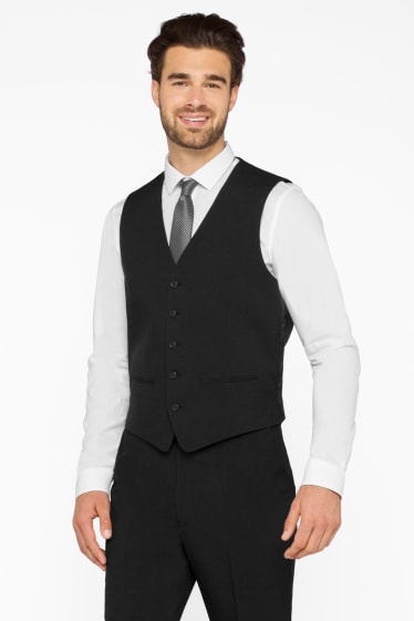 Herren - Anzug - Regular Fit - 4 teilig - schwarz