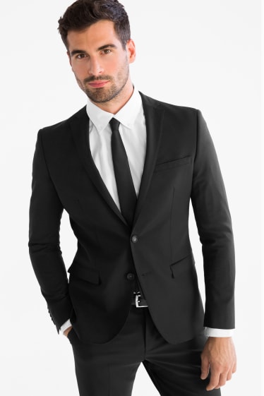 Heren - Split suit colbert - zwart