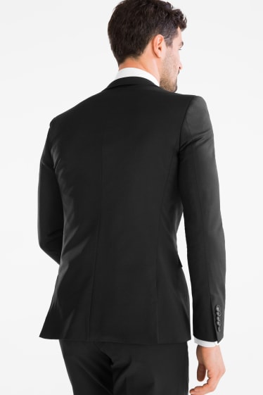 Pánské - Oblekové sako - Body Fit - černá