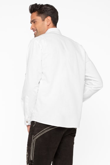 Uomo - Camicia tirolese - bianco