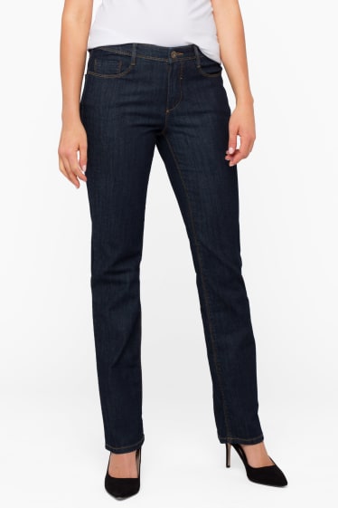 Dames - THE STRAIGHT JEANS CLASSIC FIT - jeansdonkerblauw