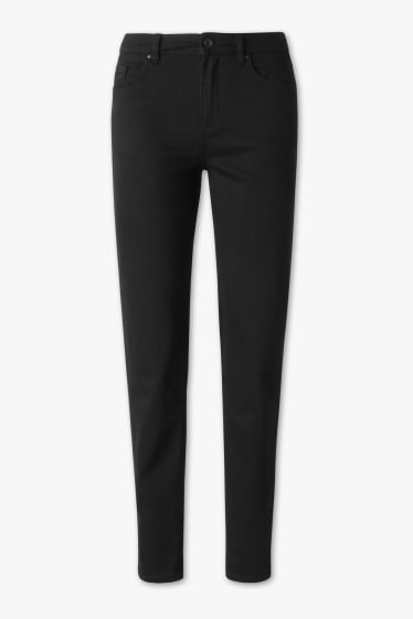 Dames - Girlfriend jeans classic fit - zwart